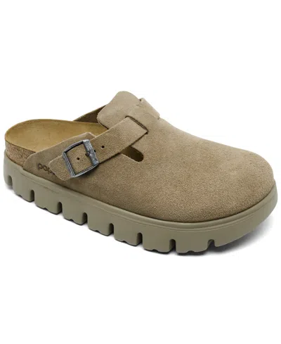 Birkenstock Women's Boston Chunky Platform Sandals From Finish Line In Sandcastle Beige