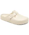 Birkenstock Women's Boston Slip On Buckled Clog Flats In Eggshell