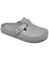 Birkenstock Women's Boston Essentials Eva Clogs From Finish Line In Gray