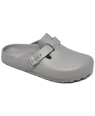Birkenstock Women's Boston Essentials Eva Clogs From Finish Line In Gray