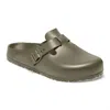 Birkenstock Women's Boston Eva Clogs - Medium/narrow In Faded Khaki In Green