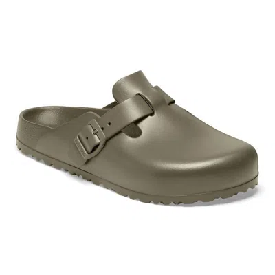 Birkenstock Women's Boston Eva Clogs - Medium/narrow In Faded Khaki In Green
