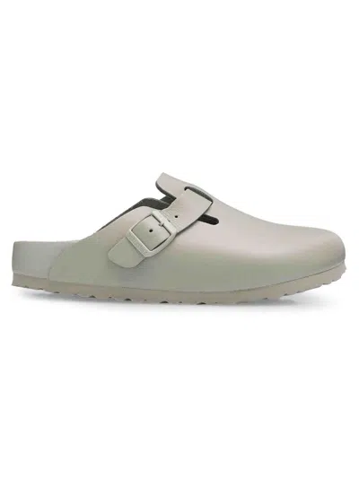 Birkenstock Women's Boston Exquisite Buckle Leather Clogs In Green