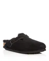 Birkenstock Women's Boston Shearling Clogs In Black