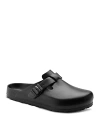 Birkenstock Women's Boston Slip On Buckled Clog Flats In Black