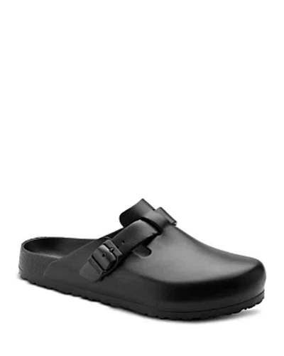 Birkenstock Women's Boston Slip On Buckled Clog Flats In Black