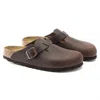 Birkenstock Women's Boston Soft Footbed Oiled Leather Shoe In Habana In Multi
