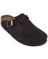 BIRKENSTOCK WOMEN'S BOSTON SOFT FOOTBED SUEDE LEATHER CLOGS FROM FINISH LINE