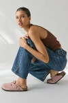 Birkenstock Women's Boston Varsity Suede Clog In Pink Clay Suede, Women's At Urban Outfitters In Pink