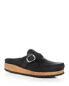 Birkenstock Buckley Narrow Suede Clog In Black