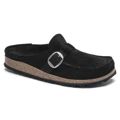 Birkenstock Women's Buckley Suede Leather Clog - Regular/wide In Black