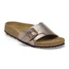 Birkenstock Women's Catalina Bs Birko-flor Sandal - Narrow Width In Graceful Taupe In Multi