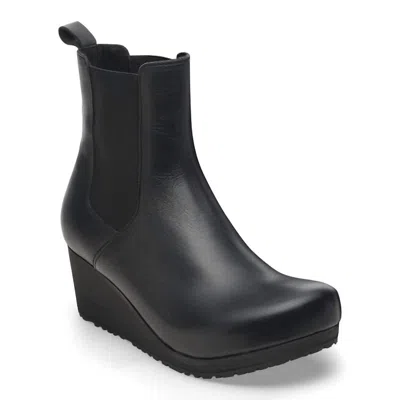 Birkenstock Women's Ebba Cork Wedge Boot In Black/black