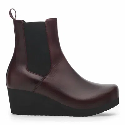 Birkenstock Women's Ebba Slip On Boots In Zinfandel In Burgundy