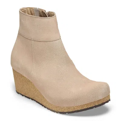 Birkenstock Women's Ebba Suede Leather Boots - Narrow Width In Warm Sand In Nude