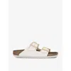 Birkenstock Buckle Detailed Slip-on Sandals In Eggshell Bf