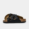 Birkenstock Black Narrow Florida Soft Footbed Sandals In Black 