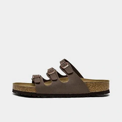 BIRKENSTOCK BIRKENSTOCK WOMEN'S FLORIDA BIRKO-FLOR NUBUCK SOFT FOOTBED SANDALS
