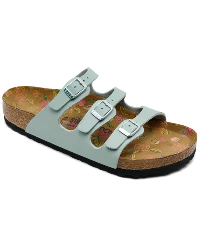 Birkenstock Women's Florida Birko-flor Synthetics Sandals From Finish Line In Blue
