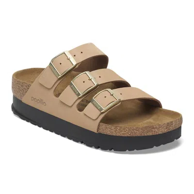 Birkenstock Women's Florida Iii Pap Flex Platform Sandal In Sandcastle In Multi