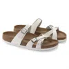 Birkenstock Women's Franca Leather Sandals In White In White