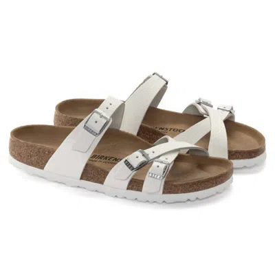 Birkenstock Women's Franca Leather Sandals In White