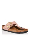 Birkenstock Women's Gizeh Big Buckle Thong Sandals In Soft Pink