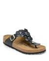 Birkenstock Women's Gizeh Flowers Thong Sandals In Black
