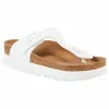 Birkenstock Women Gizeh Platform Vegan Birko-flor Sandals - Regular/wide In White In White