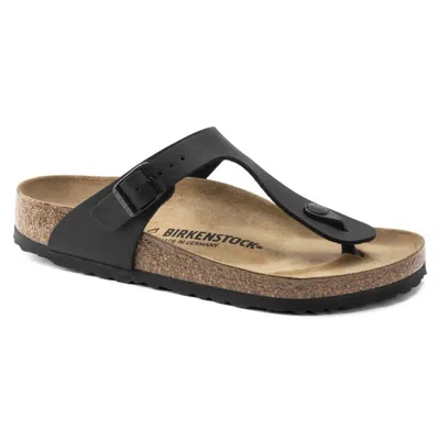 Birkenstock Round-toe Thong Sandals In Black