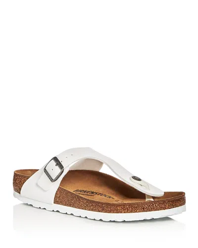 Birkenstock Gizeh Birko-flor Womens Flip Flop In White