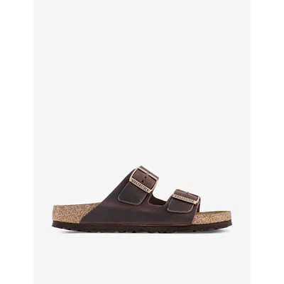 BIRKENSTOCK WOMENS ARIZONA TWO-STRAP LEATHER SANDALS HABANA EUR 36 / 3 UK