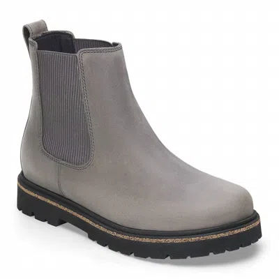 Birkenstock Women's Highwood Nubuck Leather Boot - Regular Width In Graphite In Gray
