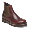 Birkenstock Highwood Natural Leather Womens Chelsea Boots In Gold