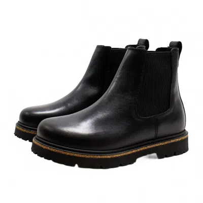 Birkenstock Women's Highwood Slip On Leather Boot In Black