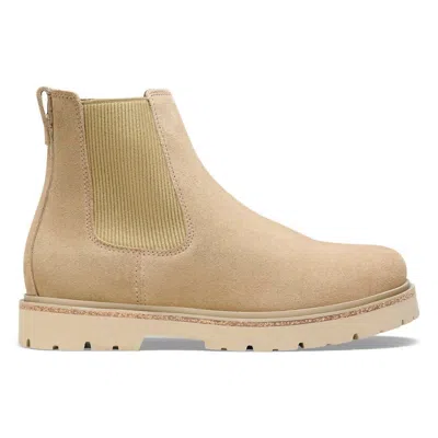 Birkenstock Women's Highwood Slip On Suede Leather Boots In Taupe In Multi