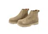 Birkenstock Womens Highwood Taupe Suede Chelsea Boots In Brown