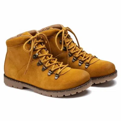 Birkenstock Women Jackson Boot In Ochre In Black