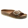 Birkenstock Women's Madrid Big Buckle Sandal In Cognac In Brown