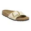 Birkenstock Women's Madrid Big Buckle Sandal In Ecru In White
