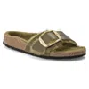 Birkenstock Women's Madrid Big Buckle Sandal In Olive Green In Green