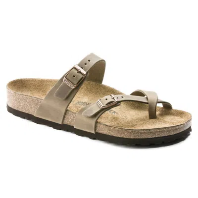 Birkenstock Women's Mayar Leather Slide In Brown Brown