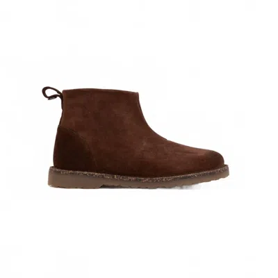 Birkenstock Women's Melrose Boot In Espresso Suede In Black