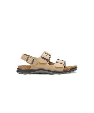 Birkenstock Women's Milano Rugged Oiled Leather Sandal In Tabacco In Neutral