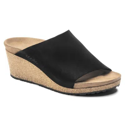 Birkenstock Women's Namica Wedge Sandal In Black Suede