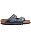 Birkenstock Women's Narrow Arizona Leather Sandal In Blue