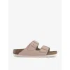 Birkenstock Women's Arizona Metallic Sandal In Copper In New Beige Bf