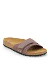 Shop Birkenstock Women's Oita Slip On Slide Footbed Sandals In Purple