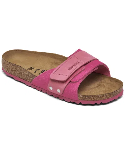 Birkenstock Women's Oita Suede Leather Sandals From Finish Line In Pink