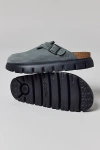 Birkenstock Women's Papillio Boston Chunky Suede Clog In Basalt Grey, Women's At Urban Outfitters In Gray